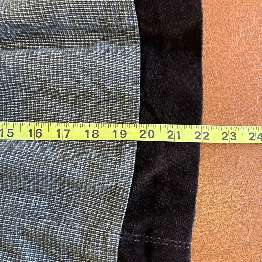 Stefanel Italy Skirt Small Brown Plaid A-Line Preppy Classic - Picture 11 of 11